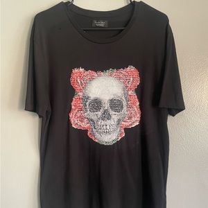 💀🐅 Mens Zara Skull / Tiger Short Sleeve Tee